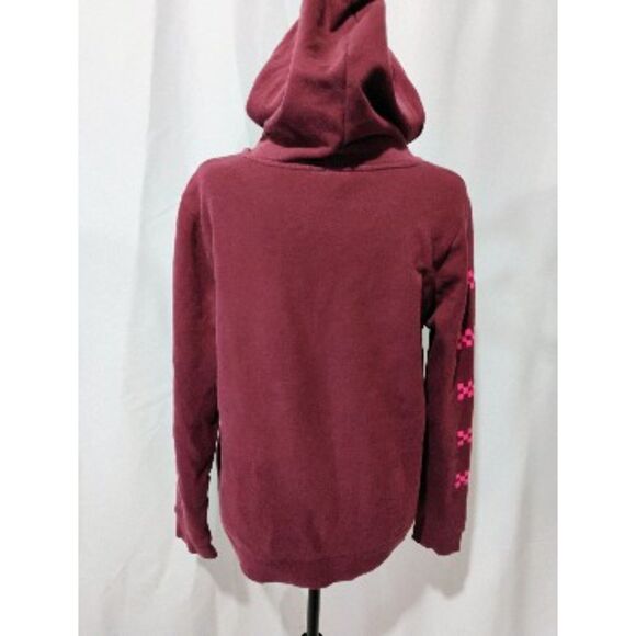 VANS Maroon Pink Logo‎ Hoodie Size S - Picture 2 of 8